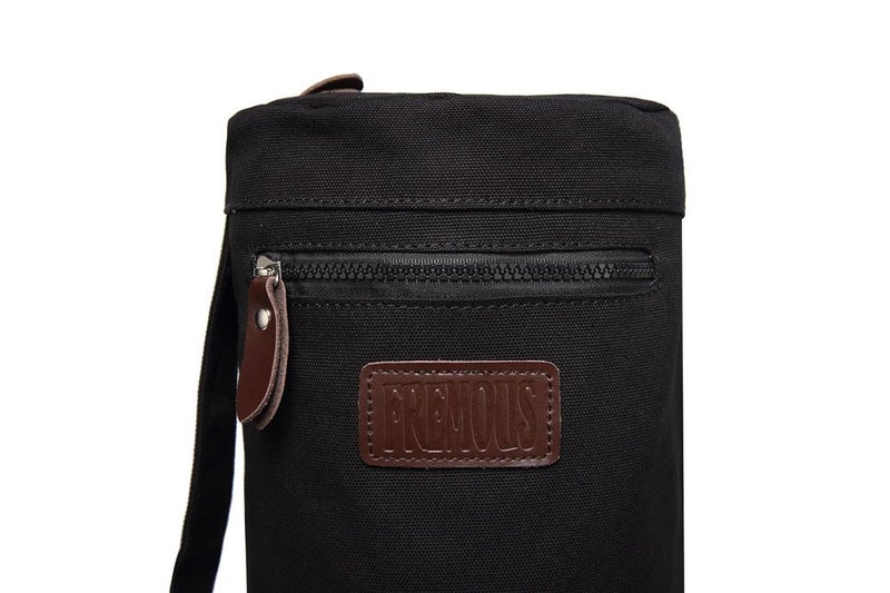FREMOUS Yoga Mat Bag,Full-zip Exercise Yoga Mat Carrier Bag - Double Storage Pocket,Easy Access Zipper, Adjustable Shoulder Strap and Handle,Fits Most Mats(black) - Image 3